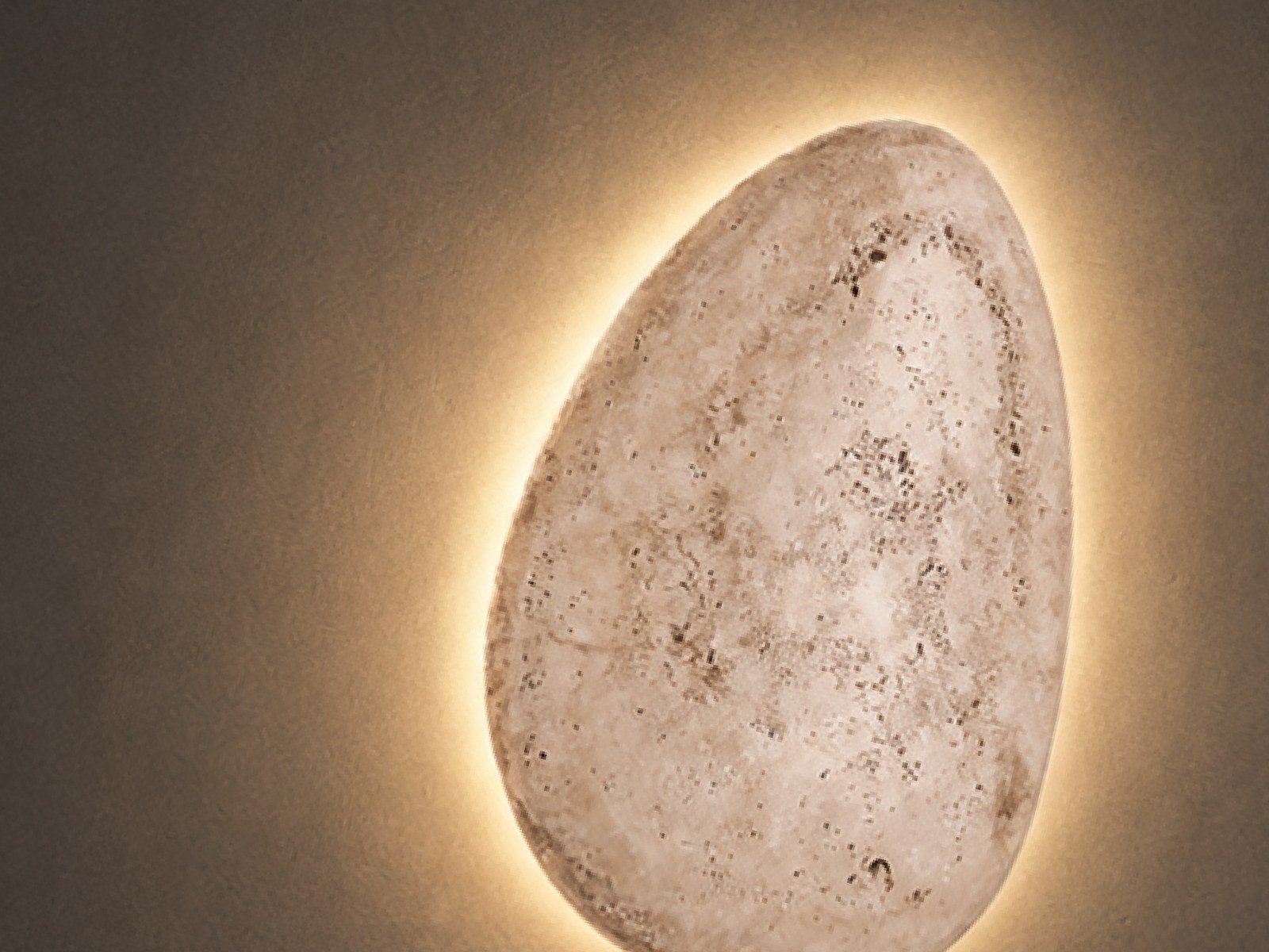 Travertine Oval Wall Light