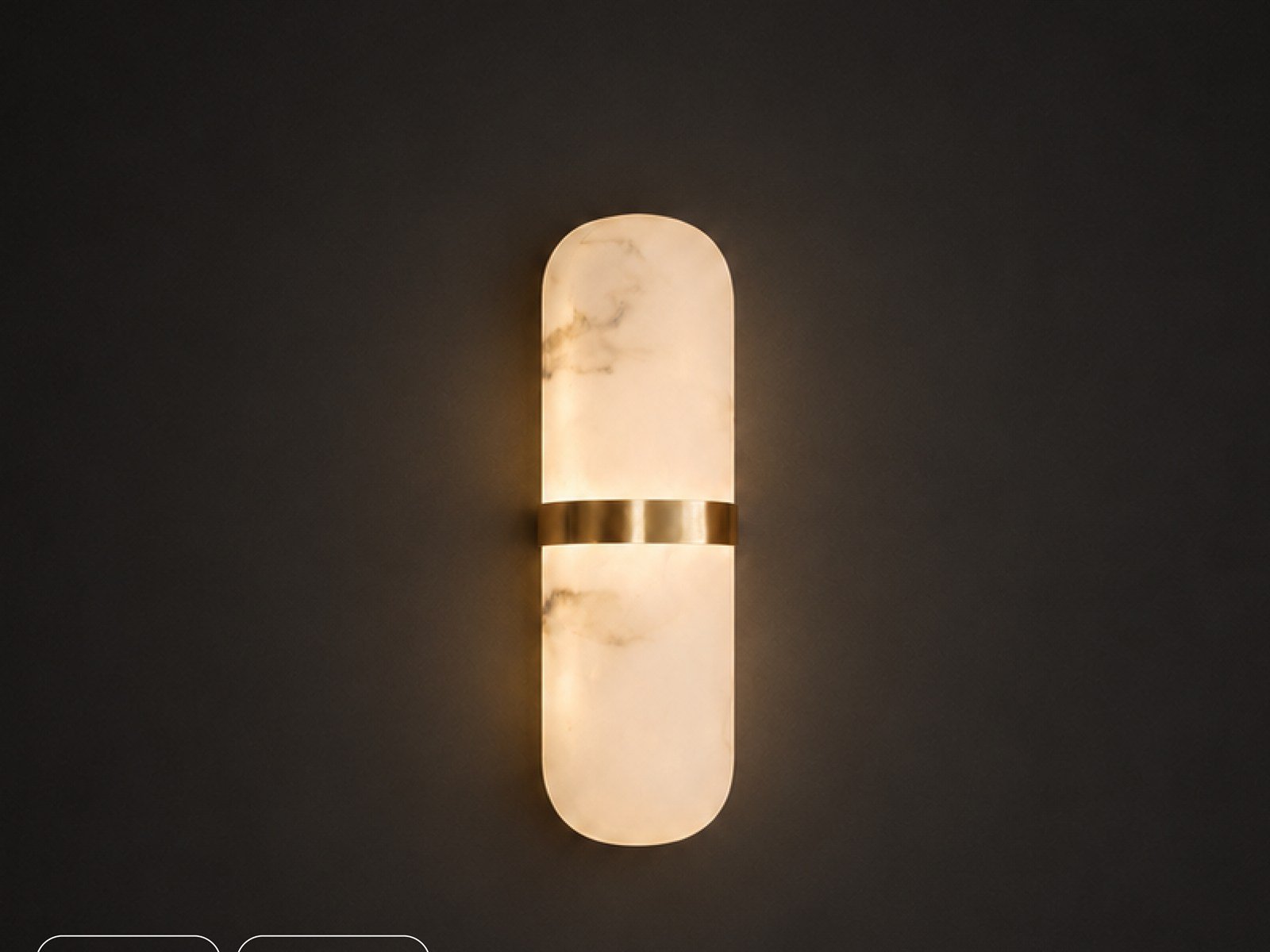 Resin Capsule Wall Light