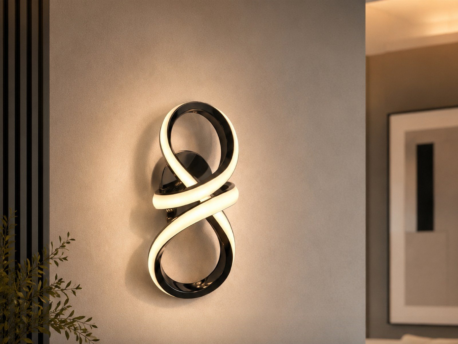 Infinity Wall Light - Installed
