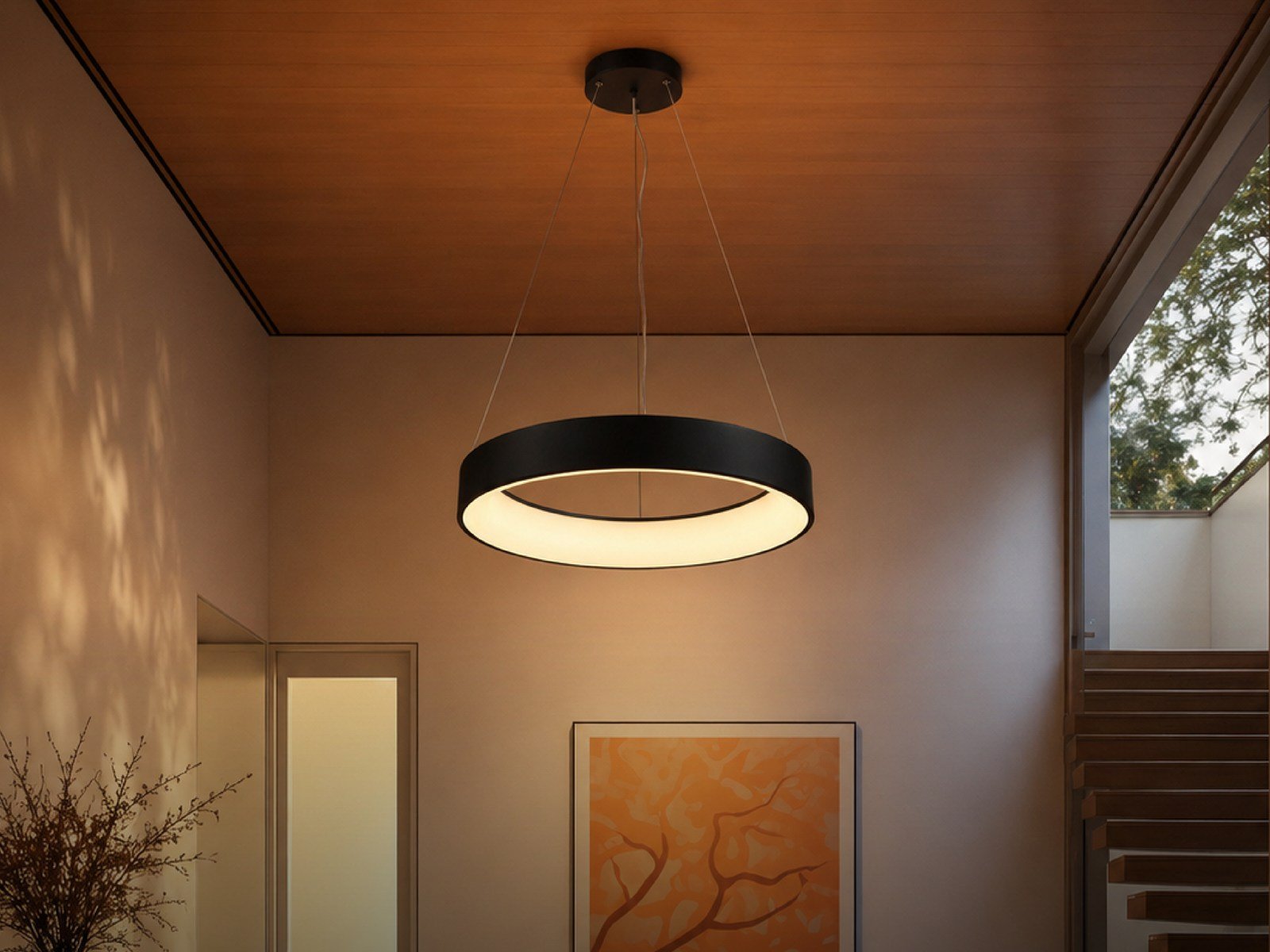 Round Ceiling Pendant - Styled