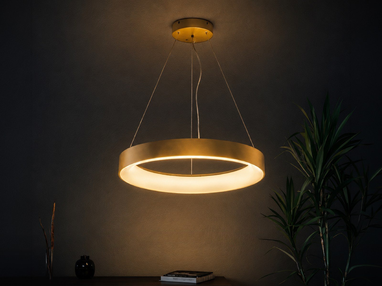 Round Halo Pendant - Styled
