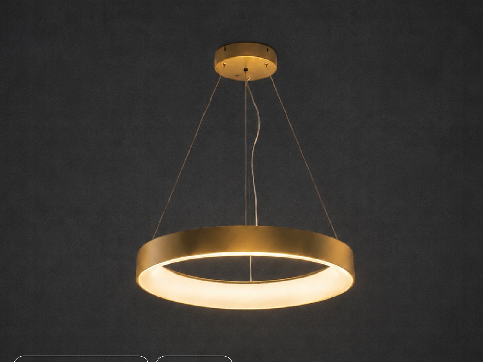 Round Halo Pendant Gold