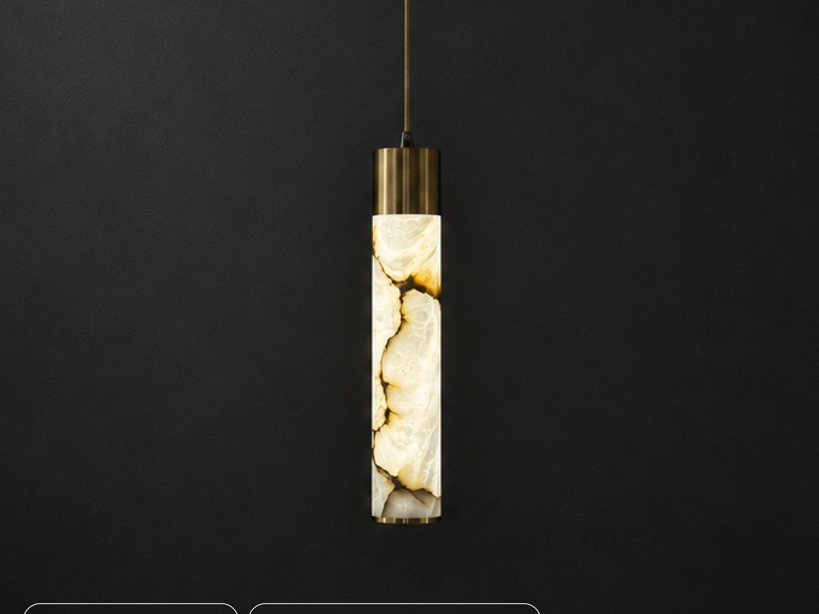 Spanish Marble Tube Pendant