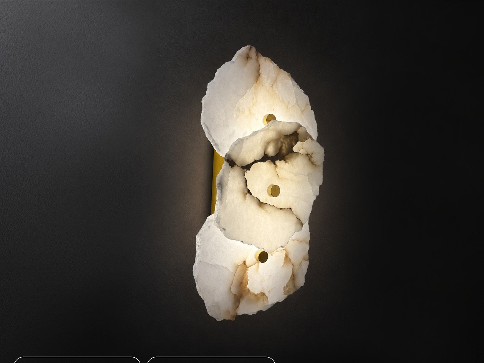 Spanish Marble Organic Wall Light